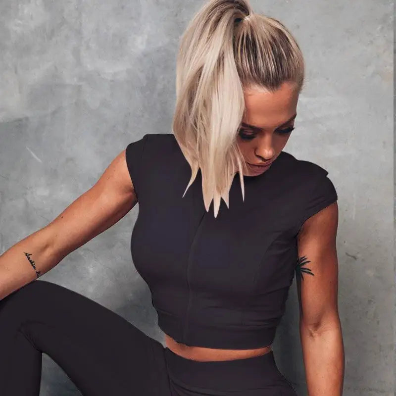 Women’s Co-Ord Zip Crop & Legging