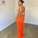 Women's Backless Spaghetti Strap Slim Dress