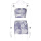 Women's Print Sleeveless Crop Tube Top  And Skirt Set