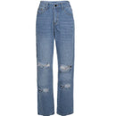 Women's High Waisted Ripped Jeans