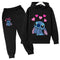 Girls Stitch Hoodies + Pants Co-Ord