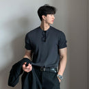 Men's Clothing Knit Polo Shirt