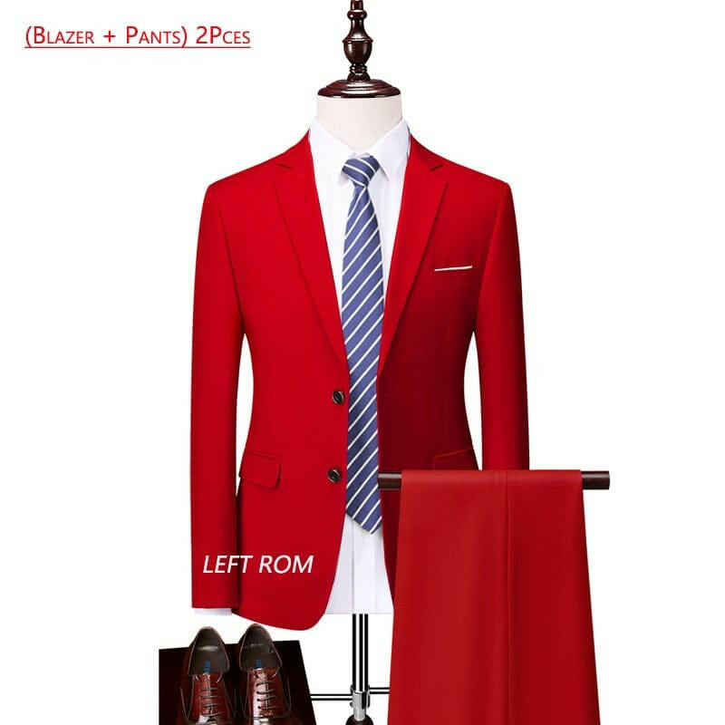 Mens Suit Three-piece