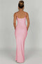 Women's Thickened Fabric Sleeveless Spaghetti Strap Backless Bodycon Maxi Dress