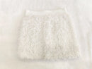 Women’s 2 Piece Furry Spaghetti Skirt And Straps Top Sets