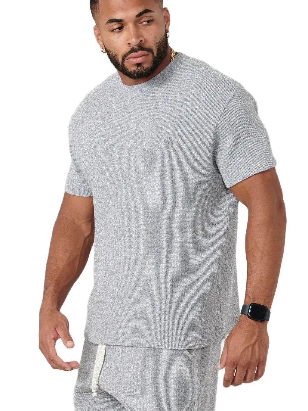 Men's Muscle Loose Short Sleeve Sets