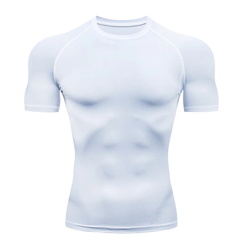 Men Compression Short Sleeve Sport Top