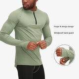 Spring Fitness Clothes Men's Long Sleeved Quick Drying Breathable Outdoor Running Compression Basketball Sports Men Sportswear