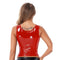 Women's Zipper PU Leather Top