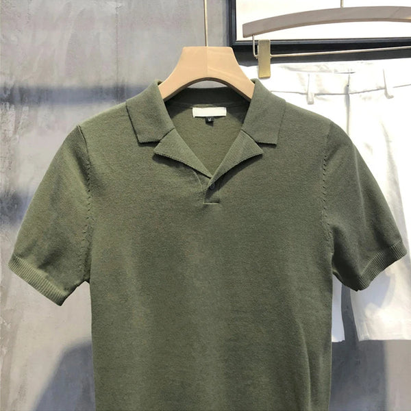 Men’s Sleeveless Solid Colour Polo Shirt