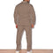 Men's Suede Jacket And Long Pant 2 Piece Sets