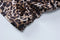 Women's Two Pieces Split Leopard One Shoulder Sheath Long Sleeve Top And Skirt