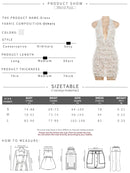 Women's See Through Backless Skinny Stretch Bodycon Mini Dress