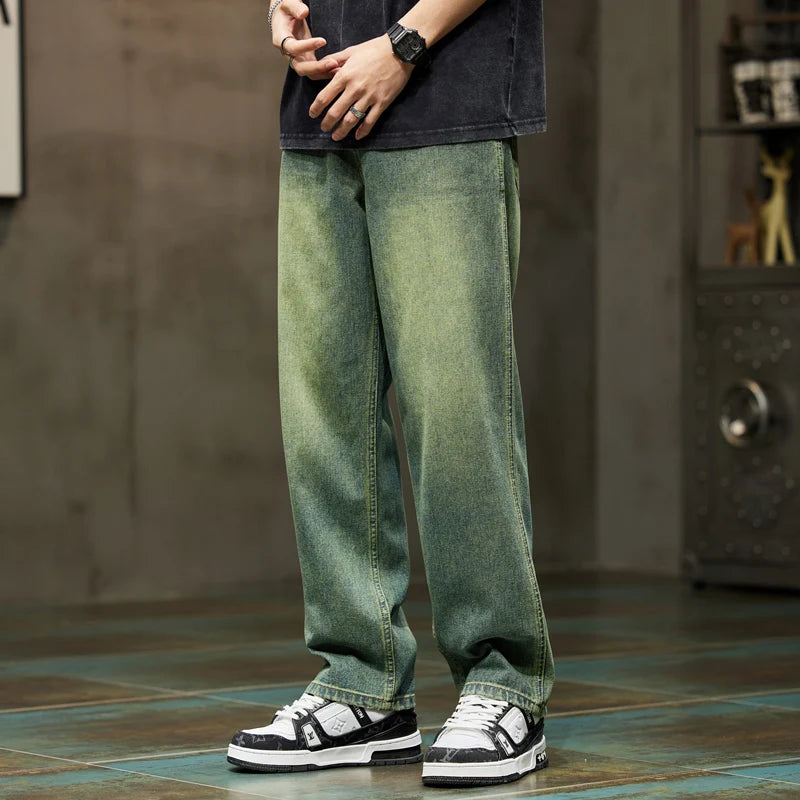 Men's Baggy Wide Leg Denim Pants