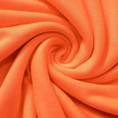 Women's Short Orange Tube Pleated Empire Waist Mini Dress