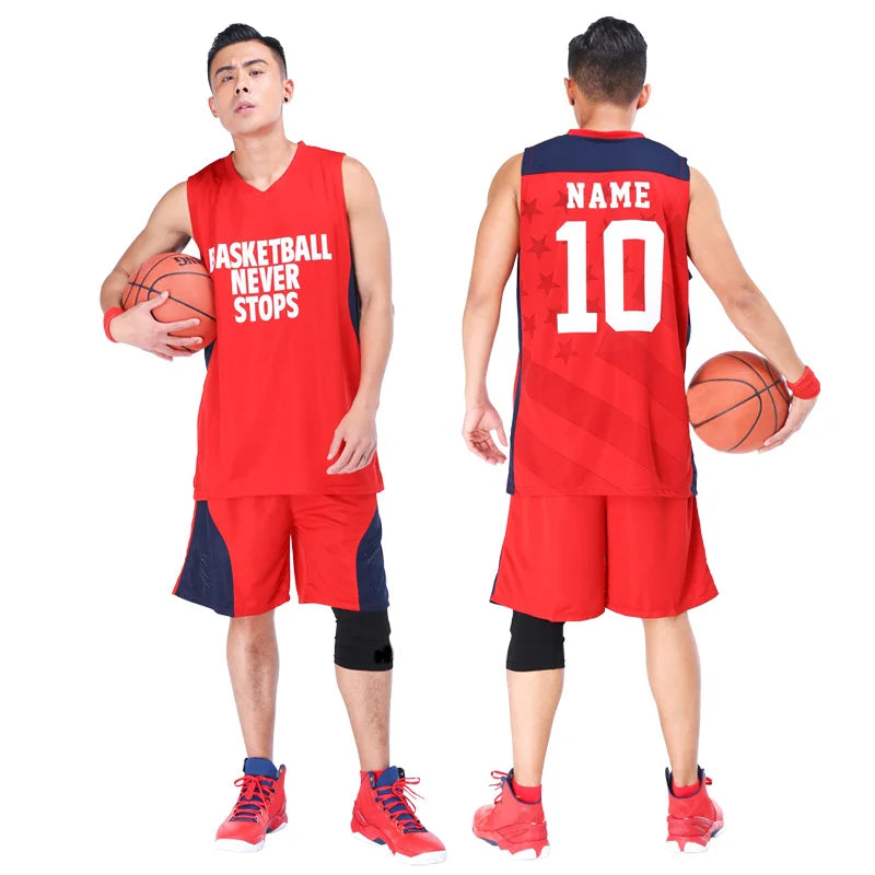 Men's Sleeves-less Basketball Jerseys