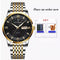 Men Luxury luminous Waterproof Stainless Steel Watch