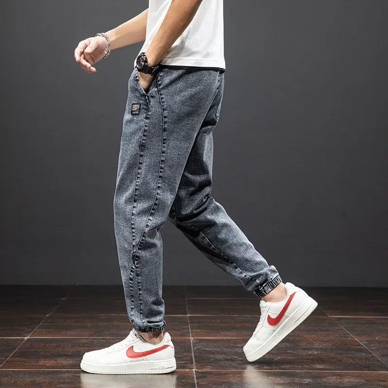 Men's Streetwear Denim Jogger Pants