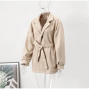 Warm Elegant Belt Coat