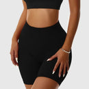 Women's High Waist Ribbed Seamless Active Shorts