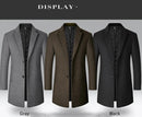 Men's Long Woolen Coat