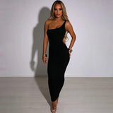 Women's Hollow Out Backless Bodycon Long Maxi Dress