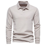 Men's Fashion Neck Turn Down Collar Polo Shirt