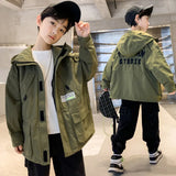 Children Hooded Windbreaker Jacket
