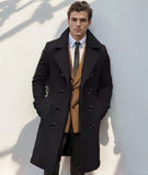 Men's Long Woollen Coat