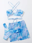 Women's 3 Pieces Tie Dye Bikini Sets