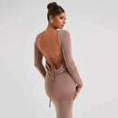 Women's high stretch Bodycon Long Dress