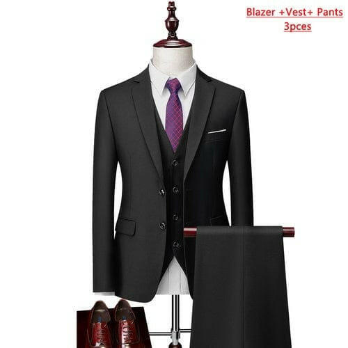 Mens Suit Three-piece