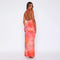 Women's Robe Sleeveless Backless High Split Long Dress