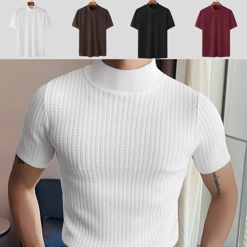 Short Sleeve Casual Knit T-Shirt