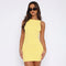 Women's Sleeveless Wrap Basic Mini Dress