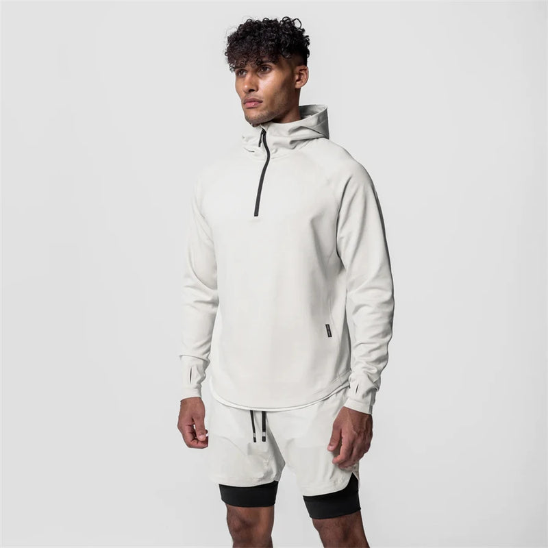 Men’s Zip Hooded Active Long Sleeve