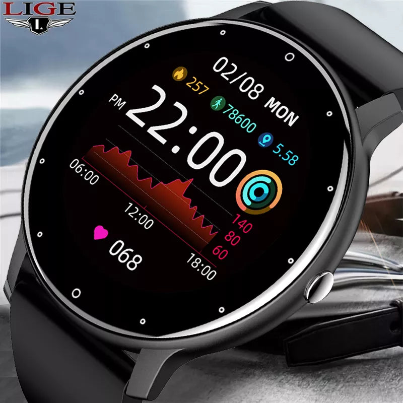 Full Touch Screen, IP67 Waterproof, Bluetooth, Fitness Watch for Android and iOS