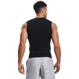 Men’s Sleeveless Quick Dry Solid Compression Tank Top