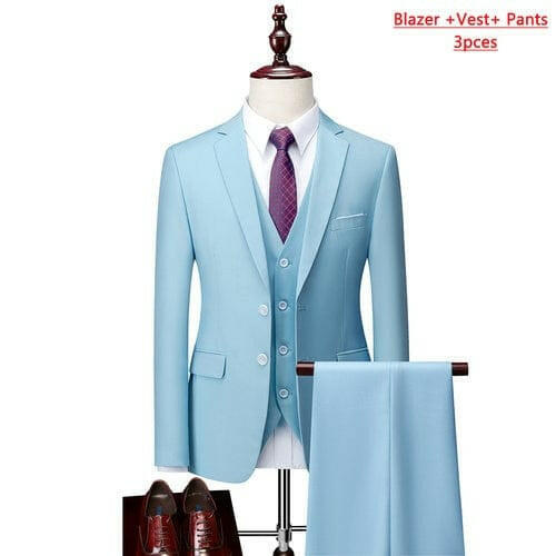 Mens Suit Three-piece