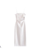 Women's White Slip Maxi Dress