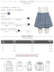 Pleated Denim Skirt