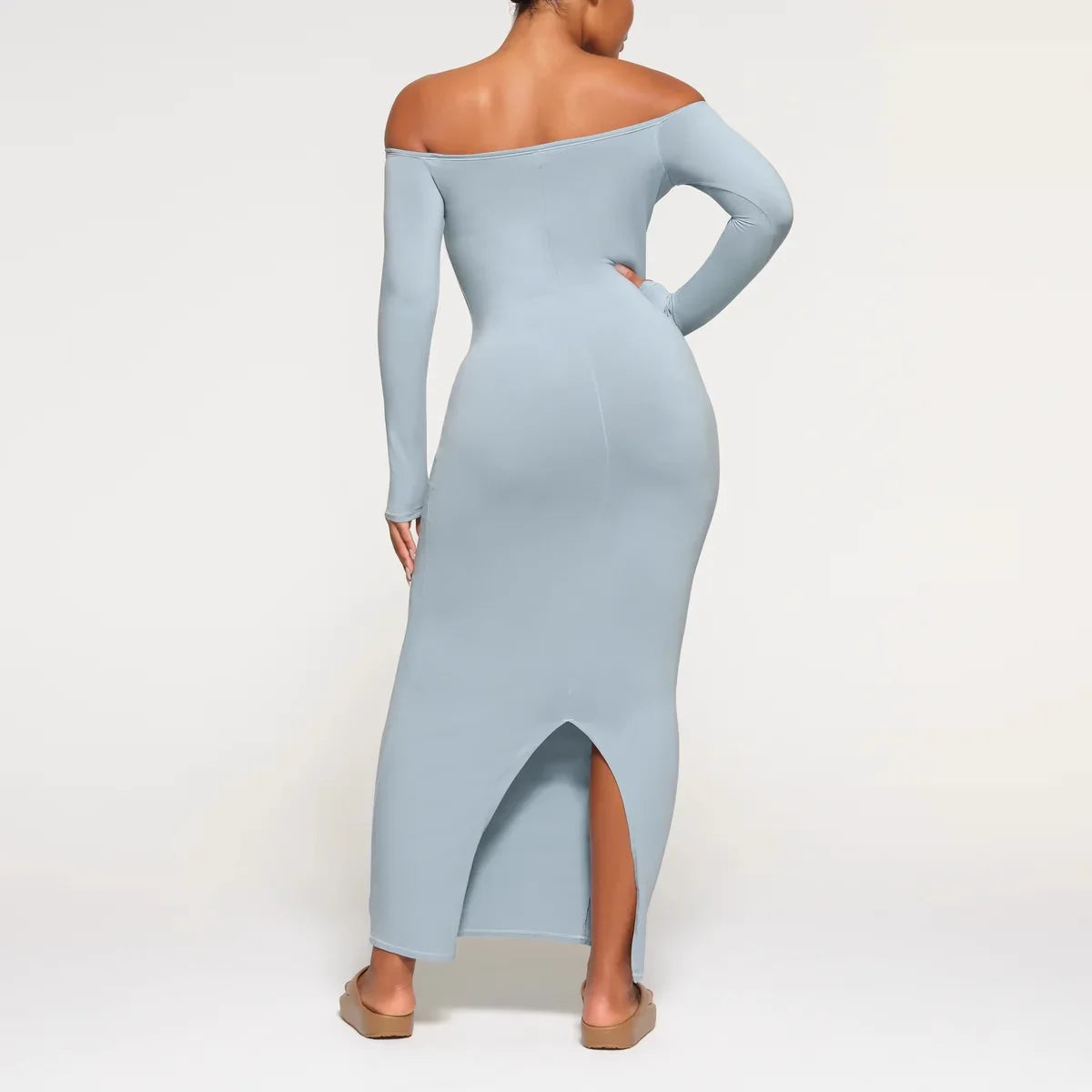 Women's Long Sleeved Off Shoulder Dress