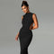 Women's High Split Slim Backless Bodycon Maxi Long Dress