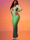 Women’s Long Sleeve Gradient Maxi Dress