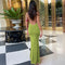 Women's Solid Color Sleeveless Backless Elegant Bodycon Maxi Dress