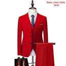 Mens Suit Three-piece