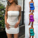 Women Mini Tube Strapless Dress