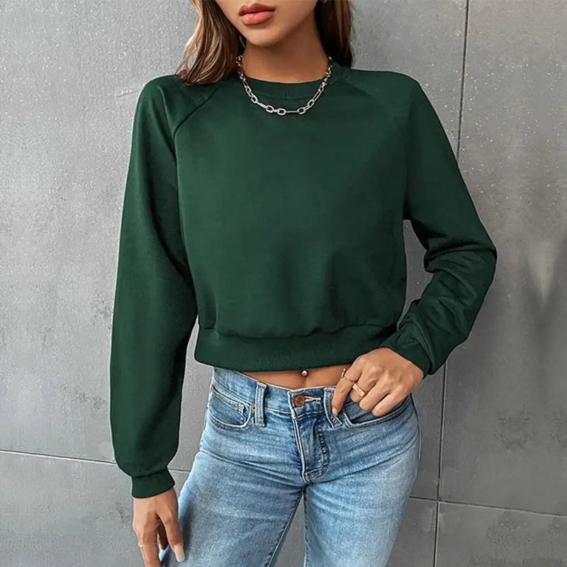 Women's Crewneck Cropped Sweatshirt