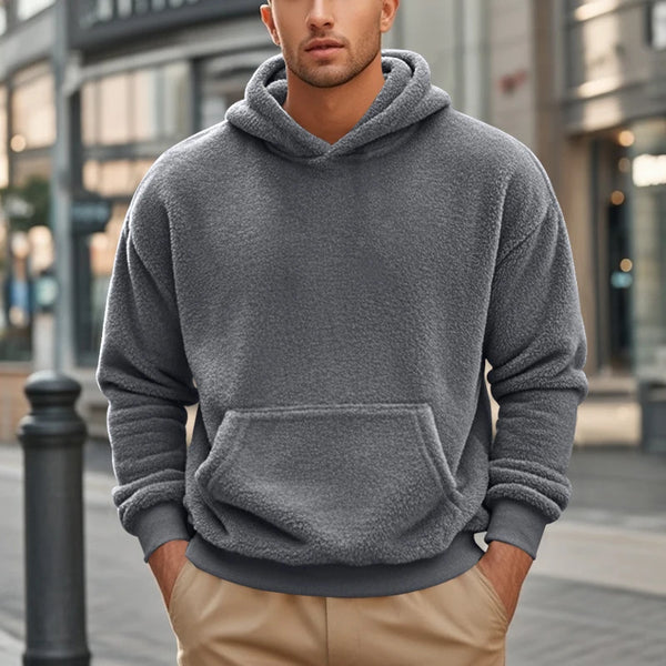 Men's Double-sided velvet loose hoodie