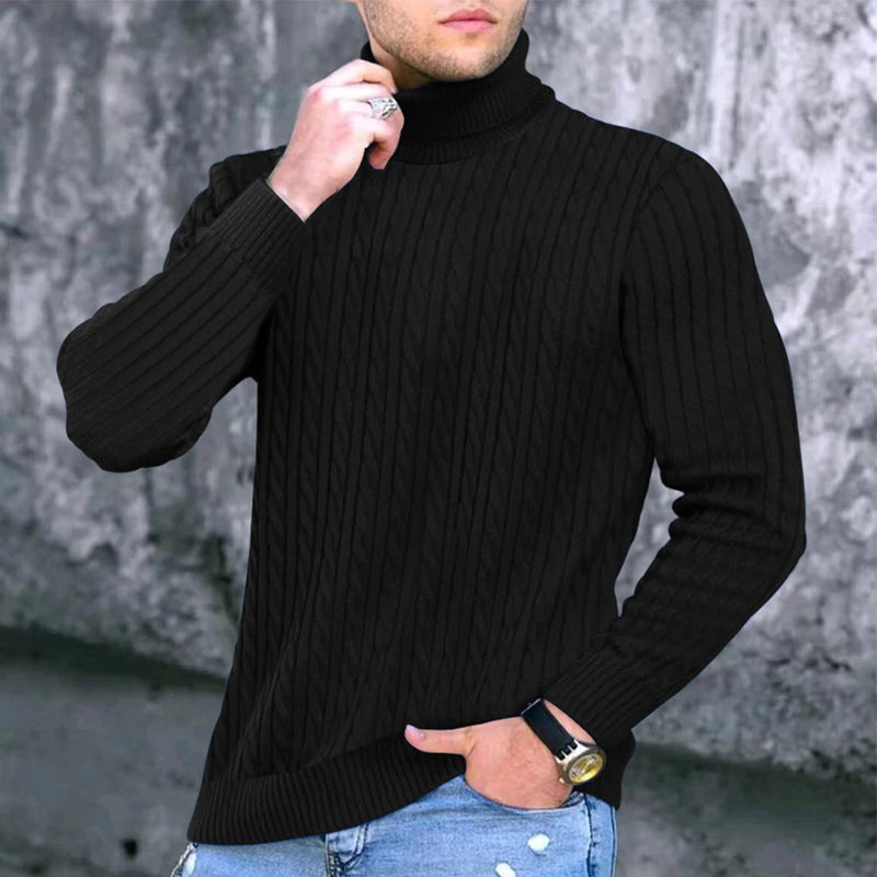 Men’s Knitted Turtleneck Long Sleeve